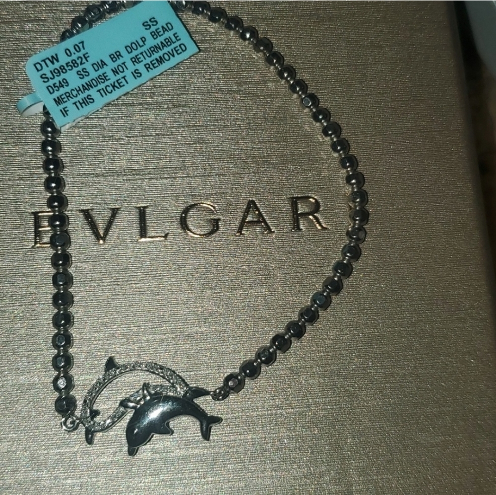 NWT Belk Diamond Dolphin bracelet